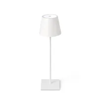 lampe de table portable toc (blanc mat)