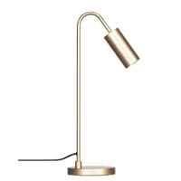 lampe de table courbe (or mat)