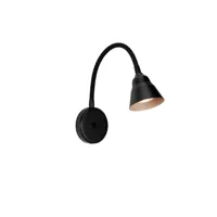 relief wall lamp led (noir)