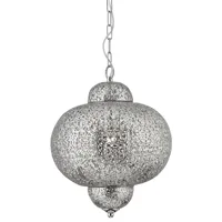 moroccan taklampa (argent)