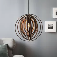trio lighting suspension design boolan - abat-jour brun
