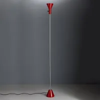 tecnolumen lampadaire led dimmable gru en rouge