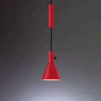 tecnolumen suspension led ultra-moderne eleu en rouge