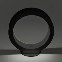 cini & nils cini&nils assolo - lampe de table led noire, 20 cm