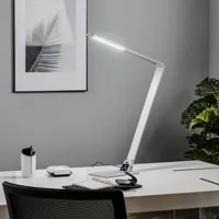 fabas luce lampe de bureau led plate wasp en aluminium
