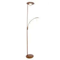 steinhauer lampadaire led zenith couleur bronze, dimmable