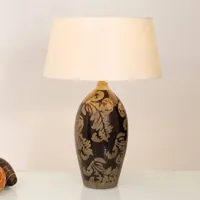 holländer lampe à poser toulouse ronde, hauteur 65 cm, noire