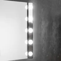 ebir applique miroir led hollywood, 60 cm à 5 lampes