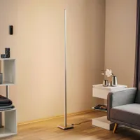 evotec lampadaire led orix fonctionnel en blanc, 180 cm