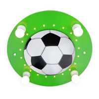 elobra plafonnier football, 4 lampes vert foncé-blanc
