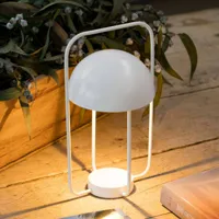 faro barcelona lampe à poser jellyfish, mobile, batterie, blanc