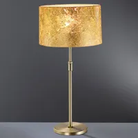 hufnagel lampe à poser loop feuille d'or 55 - 75 cm de haut