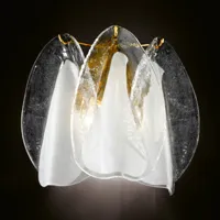 novaresi applique en verre rondini avec de l’or 24 carats