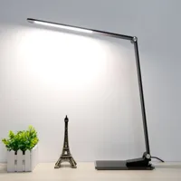 aluminor lampe de bureau led starglass avec socle en verre