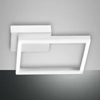 fabas luce plafonnier led bard, 27x27 cm, blanc