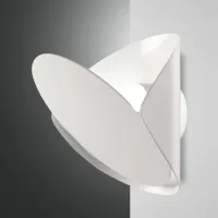 fabas luce applique led shield, dimmable, blanche