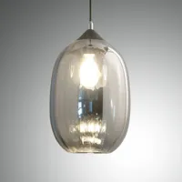 fabas luce suspension infinity en verre, à 1 lampe, ø 20cm