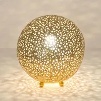 holländer lampe à poser lily grande, ø 33 cm, dorée
