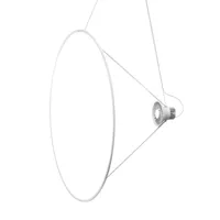 luceplan amisol suspension led ø 110cm blanc opalin