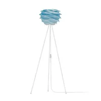 umage carmina mini lampadaire bleu/trépied blanc