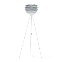 umage carmina mini lampadaire gris/trépied blanc