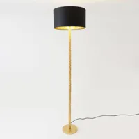 holländer lampadaire cancelliere rotonda chintz noir/doré