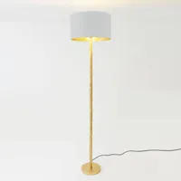 holländer lampadaire cancelliere rotonda soie blanc/doré