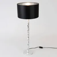holländer lampe table cancelliere rotonda noir/argent 79 cm