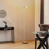 bopp share lampadaire à éclairage indirect, liseuse, aluminium
