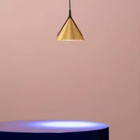 axo light axolight jewel mono suspension noir-doré 2700k 38