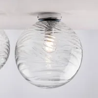 eco-light plafonnier nereide, verre transparent