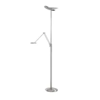 highlight lampadaire indirect led sapporo cct liseuse nickel