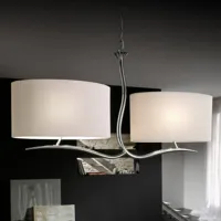 mantra iluminación suspension en textile blanc eve