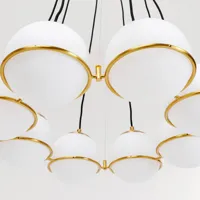 kare globes suspension en or et blanc