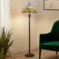 lindby audrey lampadaire au style tiffany