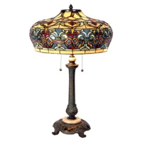 clayre&eef lampe à poser orient style tiffany