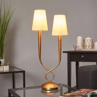 mantra iluminación lampe à poser à 2 lampes paola, dorée