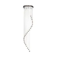 searchlight suspension hallway avec pendentif cristal, 180 cm