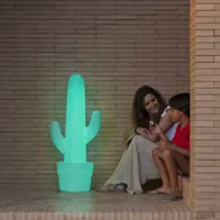 newgarden cactus lampe sur pied led avec batterie rechargeable