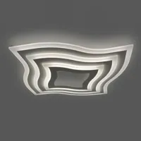 fischer & honsel plafonnier led gorden, courbé, cct, 60 cm