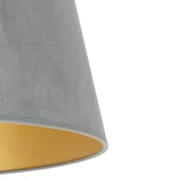 duolla abat-jour cone hauteur 22,5 cm, vert menthe/doré