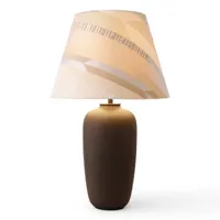 audo copenhagen audo torso lampe table led brune/crème 57 cm