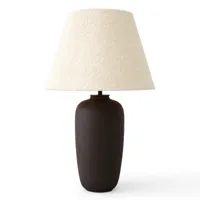 audo copenhagen audo torso lampe table led brune/blanche 57 cm