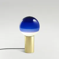 marset dipping light s lampe table bleu/laiton