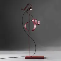 knikerboker curve lampe à poser led rouge