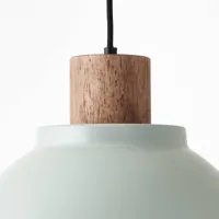brilliant suspension erena avec détail en bois, vert clair
