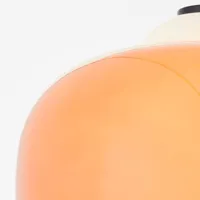 brilliant suspension blop en verre, orange