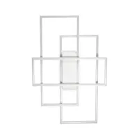 ideallux ideal lux frame plafonnier led blanc 62,5x41 cm