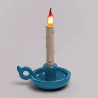 seletti lampe de table déco led grimm bugia bougie bleue