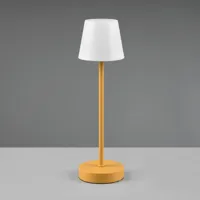 reality leuchten lampe de table led martinez variateur/cct, jaune